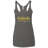 T-Shirts Premium Heather / X-Small Oxfords Not Brogues Women's Triblend Racerback Tank