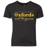 T-Shirts Vintage Black / YXS Oxfords Not Brogues Youth Triblend T-Shirt