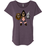 T-Shirts Vintage Purple / X-Small Oz Rhapsody Triblend Dolman Sleeve