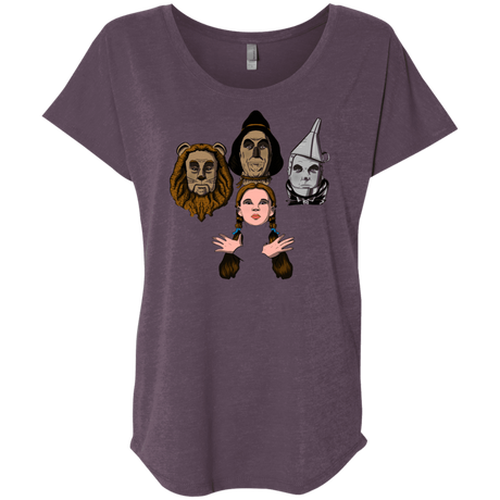 T-Shirts Vintage Purple / X-Small Oz Rhapsody Triblend Dolman Sleeve