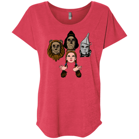 T-Shirts Vintage Red / X-Small Oz Rhapsody Triblend Dolman Sleeve