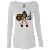 T-Shirts Heather White / S Oz Rhapsody Women's Triblend Long Sleeve Shirt