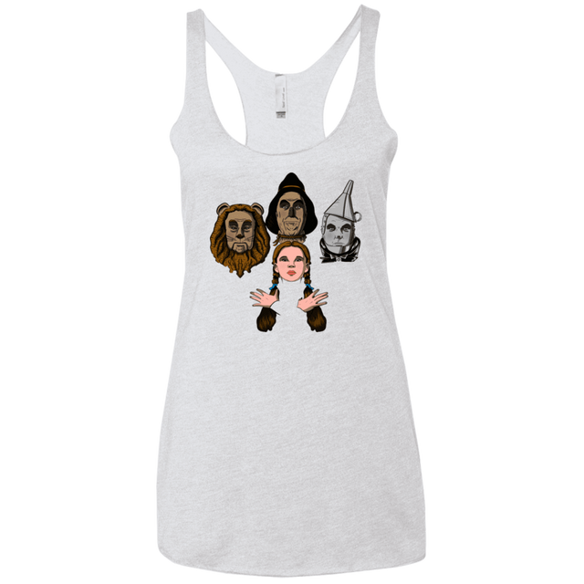 T-Shirts Heather White / X-Small Oz Rhapsody Women's Triblend Racerback Tank