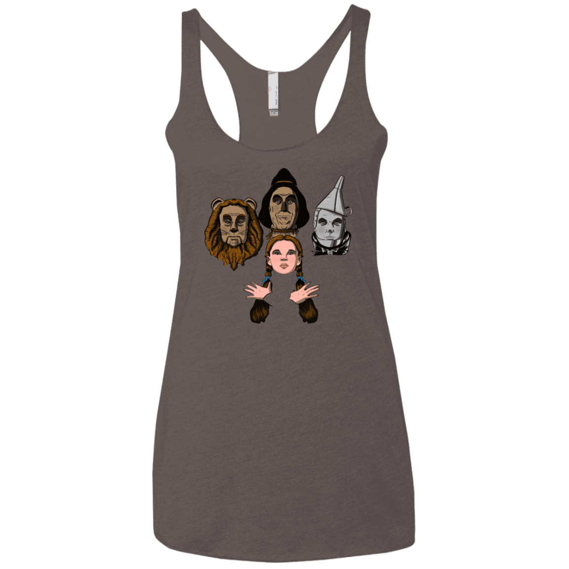 T-Shirts Macchiato / X-Small Oz Rhapsody Women's Triblend Racerback Tank