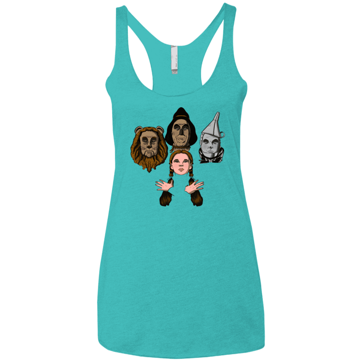 T-Shirts Tahiti Blue / X-Small Oz Rhapsody Women's Triblend Racerback Tank