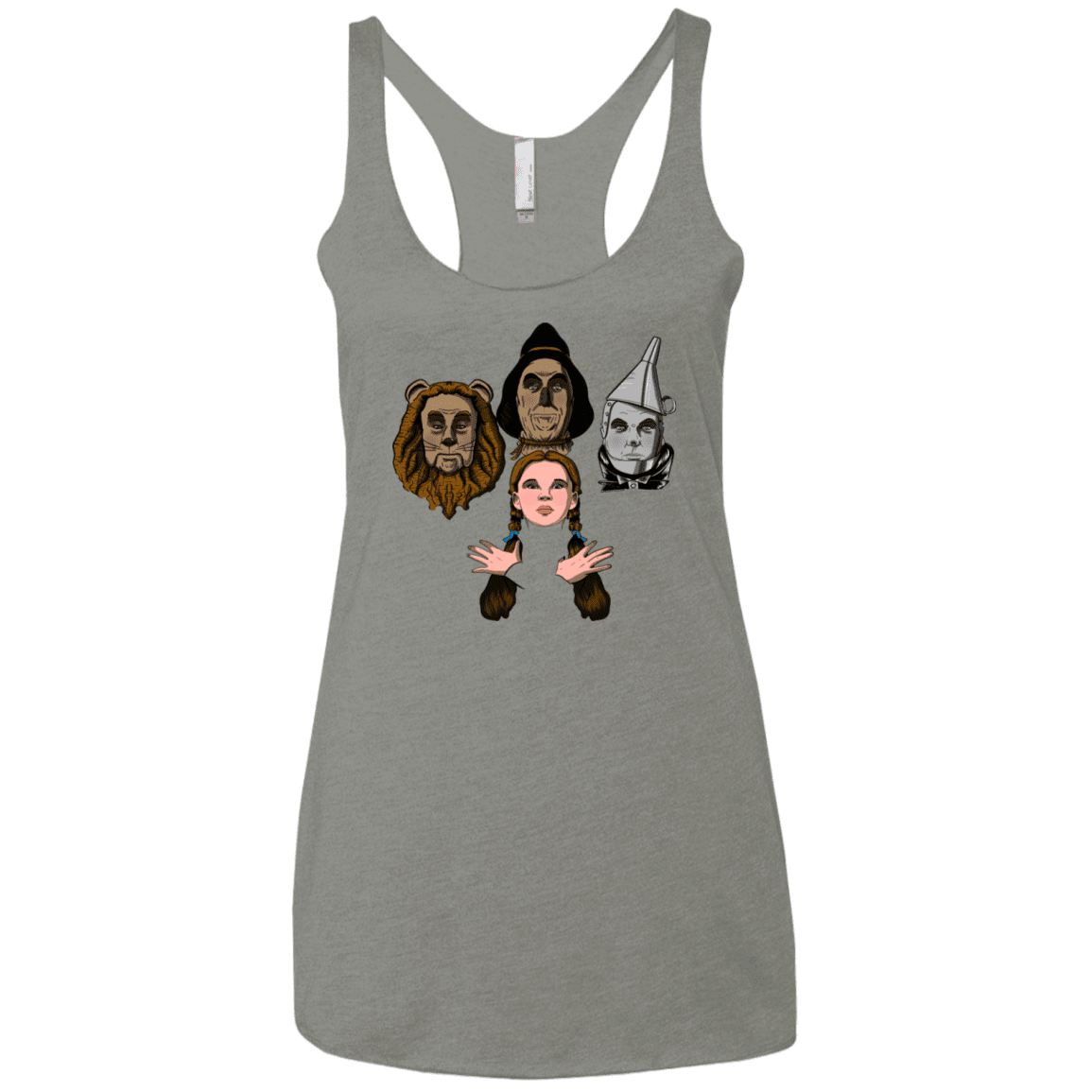 T-Shirts Venetian Grey / X-Small Oz Rhapsody Women's Triblend Racerback Tank