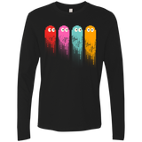 T-Shirts Black / Small Pac color ghost Men's Premium Long Sleeve