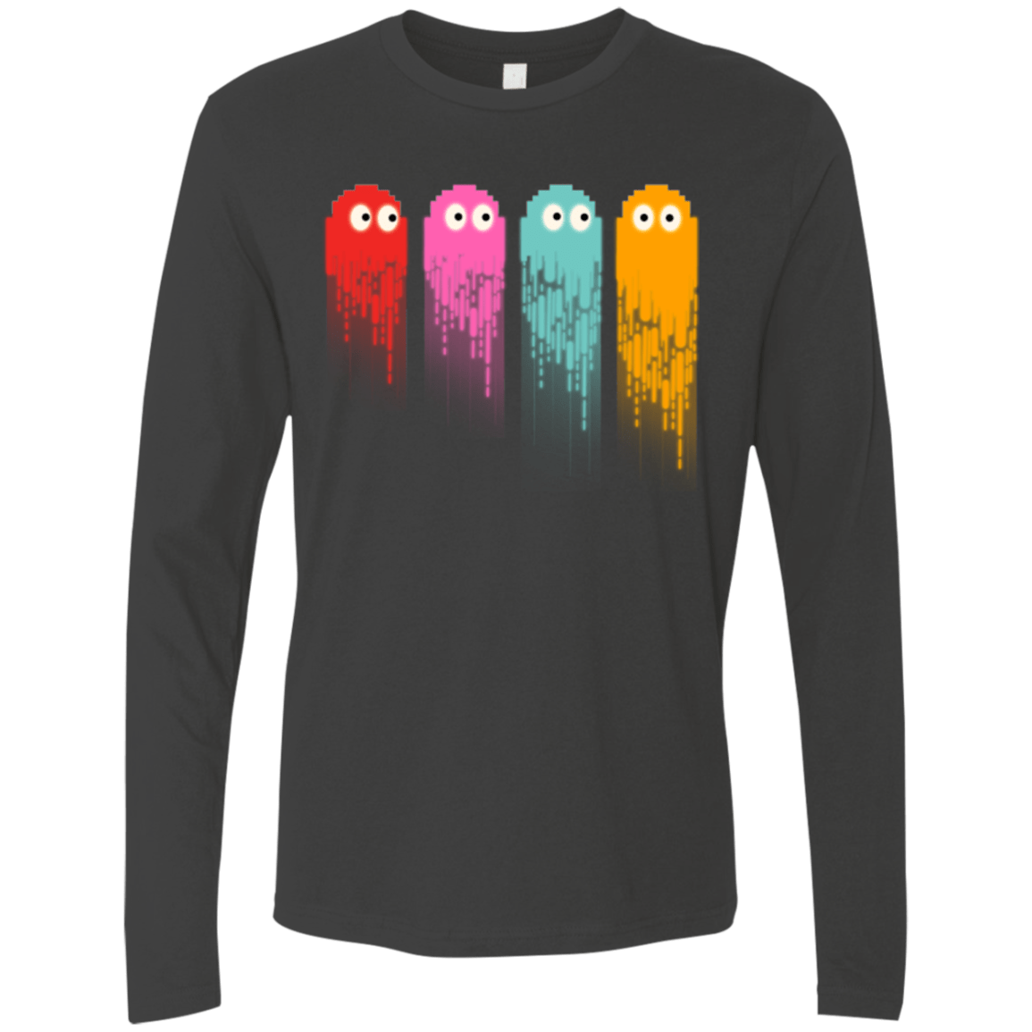 T-Shirts Heavy Metal / Small Pac color ghost Men's Premium Long Sleeve