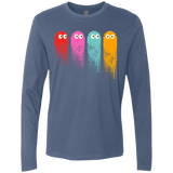 T-Shirts Indigo / Small Pac color ghost Men's Premium Long Sleeve