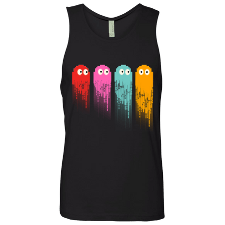 T-Shirts Black / Small Pac color ghost Men's Premium Tank Top
