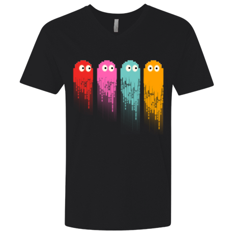T-Shirts Black / X-Small Pac color ghost Men's Premium V-Neck