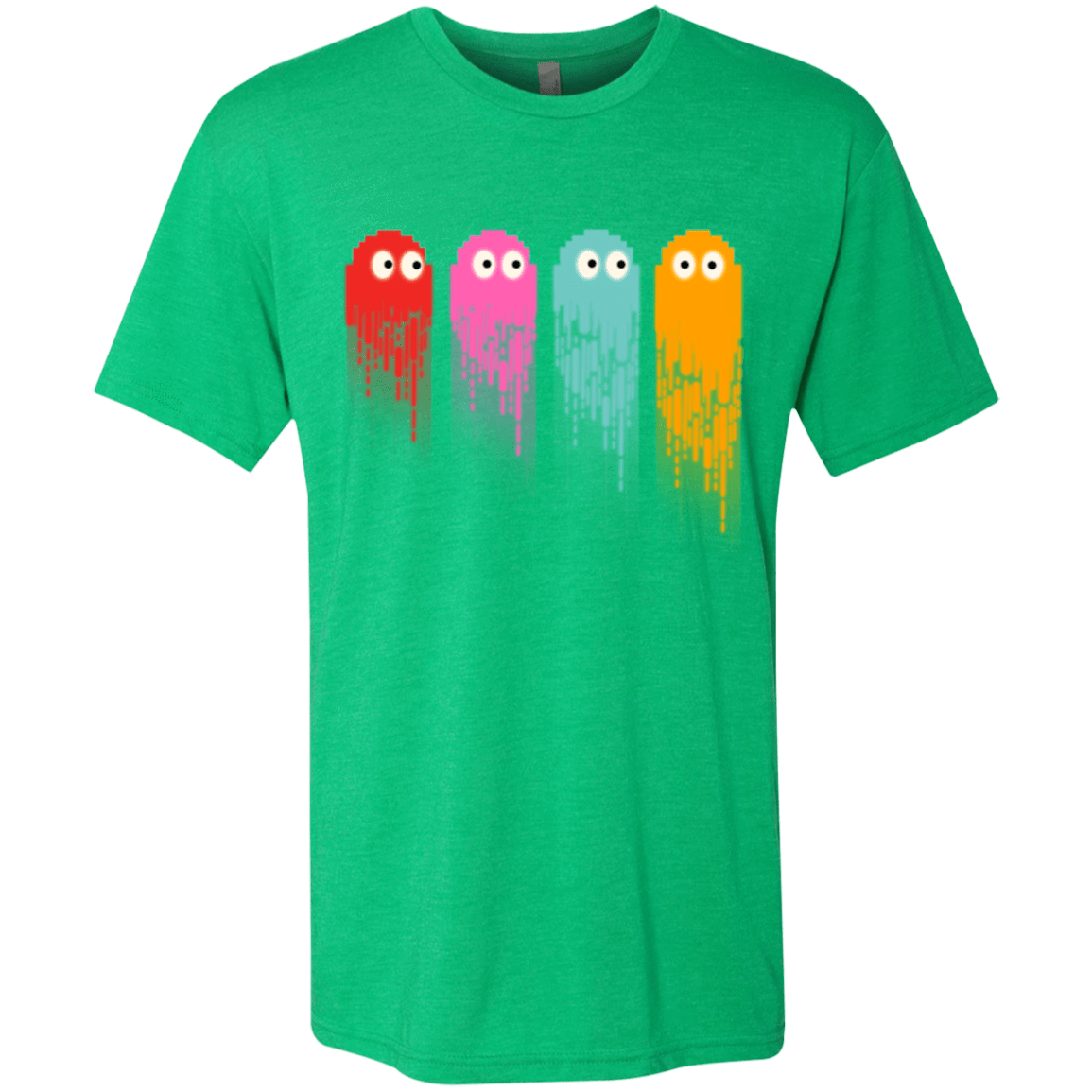 T-Shirts Envy / Small Pac color ghost Men's Triblend T-Shirt