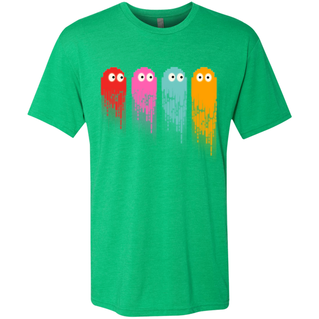 T-Shirts Envy / Small Pac color ghost Men's Triblend T-Shirt
