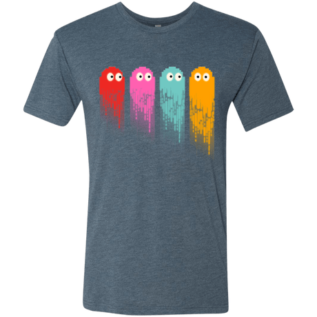 T-Shirts Indigo / Small Pac color ghost Men's Triblend T-Shirt