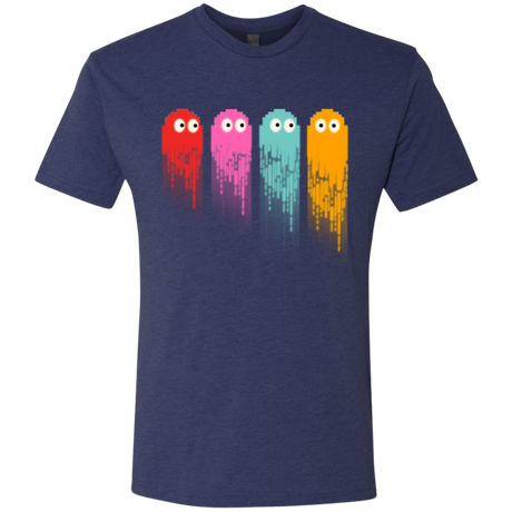 T-Shirts Vintage Navy / Small Pac color ghost Men's Triblend T-Shirt