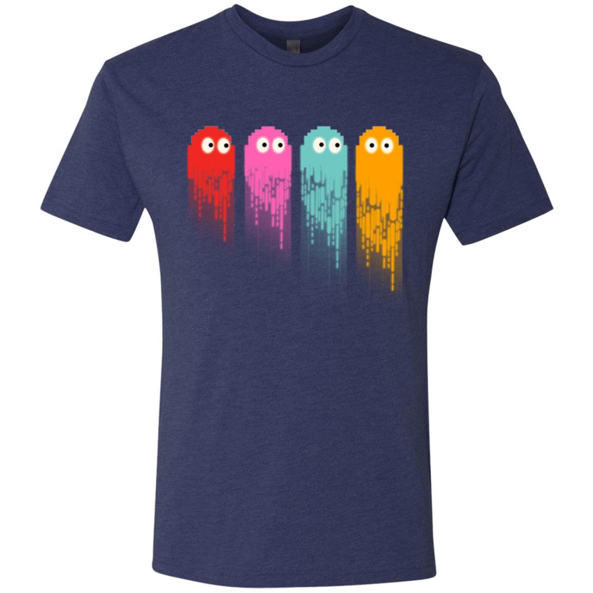 T-Shirts Vintage Navy / Small Pac color ghost Men's Triblend T-Shirt