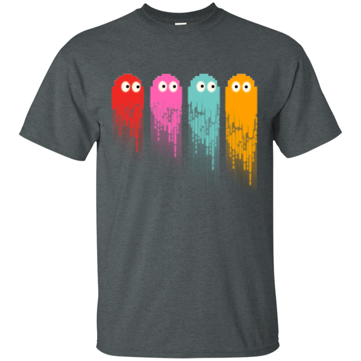 T-Shirts Dark Heather / Small Pac color ghost T-Shirt