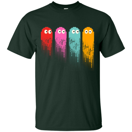 T-Shirts Forest Green / Small Pac color ghost T-Shirt