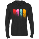 T-Shirts Vintage Black / X-Small Pac color ghost Triblend Long Sleeve Hoodie Tee