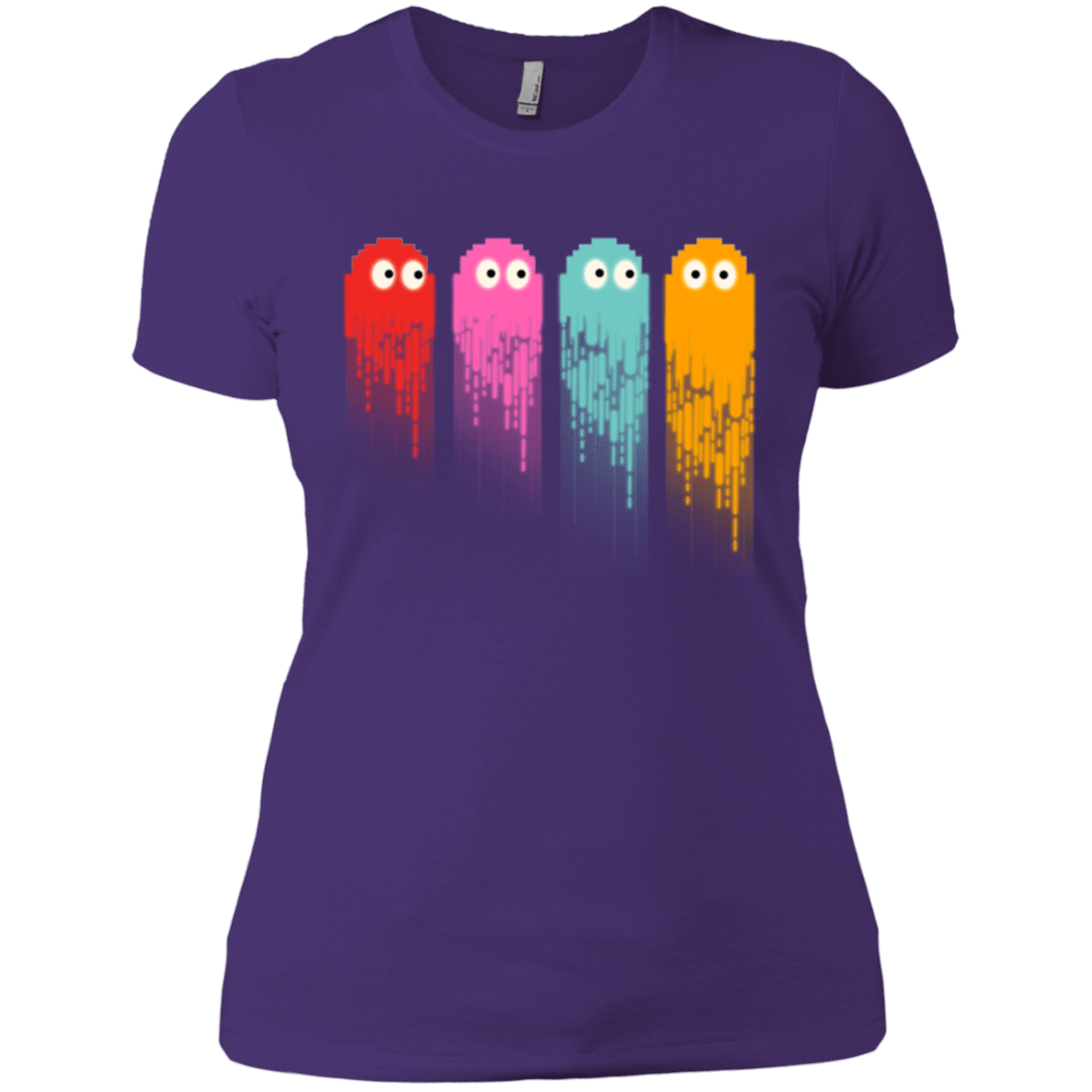 T-Shirts Purple / X-Small Pac color ghost Women's Premium T-Shirt