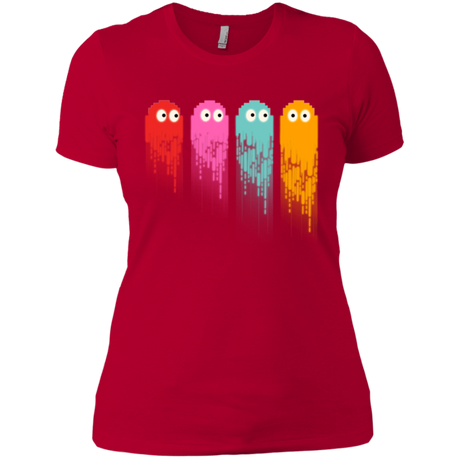 T-Shirts Red / X-Small Pac color ghost Women's Premium T-Shirt