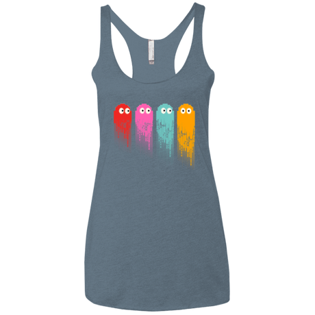 T-Shirts Indigo / X-Small Pac color ghost Women's Triblend Racerback Tank