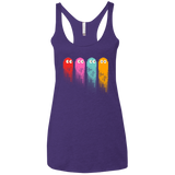 T-Shirts Purple / X-Small Pac color ghost Women's Triblend Racerback Tank