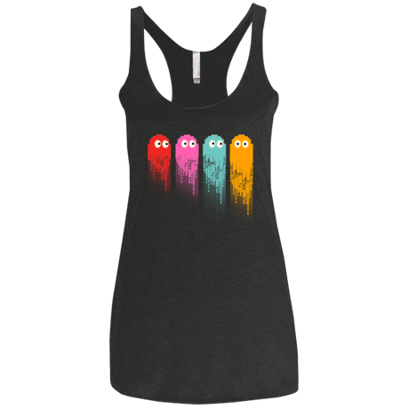 T-Shirts Vintage Black / X-Small Pac color ghost Women's Triblend Racerback Tank