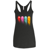 T-Shirts Vintage Black / X-Small Pac color ghost Women's Triblend Racerback Tank