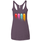 T-Shirts Vintage Purple / X-Small Pac color ghost Women's Triblend Racerback Tank