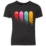 T-Shirts Vintage Black / YXS Pac color ghost Youth Triblend T-Shirt