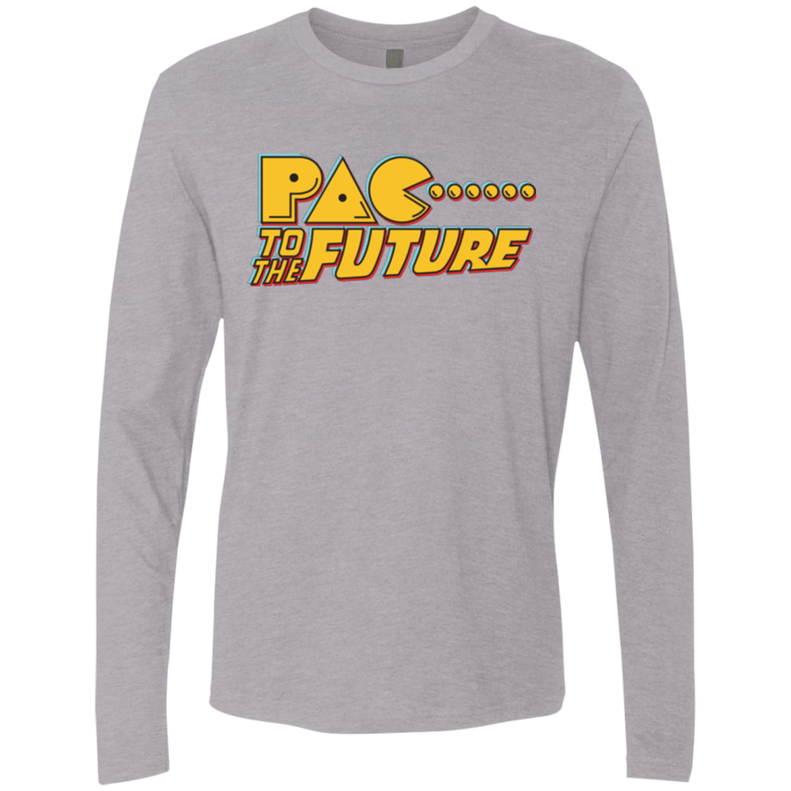 T-Shirts Heather Grey / Small Pac to the Future Men's Premium Long Sleeve