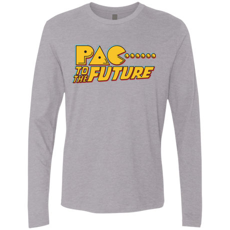 T-Shirts Heather Grey / Small Pac to the Future Men's Premium Long Sleeve