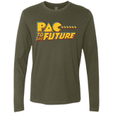 T-Shirts Military Green / Small Pac to the Future Men's Premium Long Sleeve