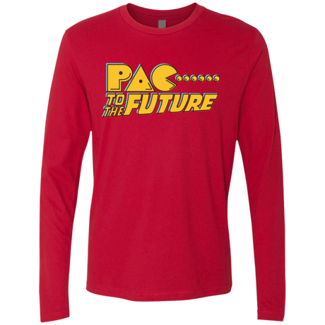 T-Shirts Red / Small Pac to the Future Men's Premium Long Sleeve