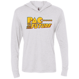 T-Shirts Heather White / X-Small Pac to the Future Triblend Long Sleeve Hoodie Tee