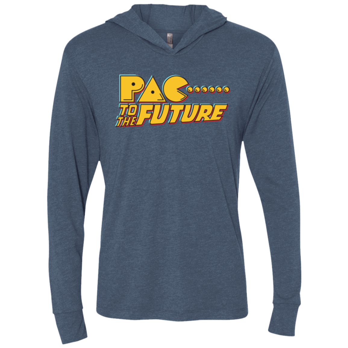 T-Shirts Indigo / X-Small Pac to the Future Triblend Long Sleeve Hoodie Tee
