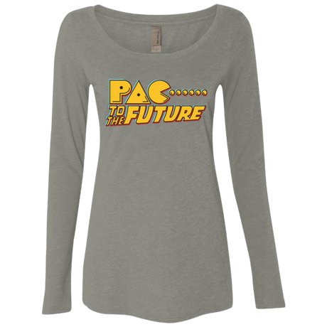 T-Shirts Venetian Grey / Small Pac to the Future Women's Triblend Long Sleeve Shirt
