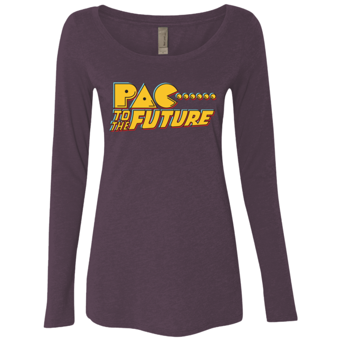 T-Shirts Vintage Purple / Small Pac to the Future Women's Triblend Long Sleeve Shirt