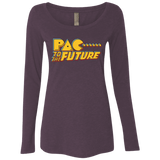 T-Shirts Vintage Purple / Small Pac to the Future Women's Triblend Long Sleeve Shirt