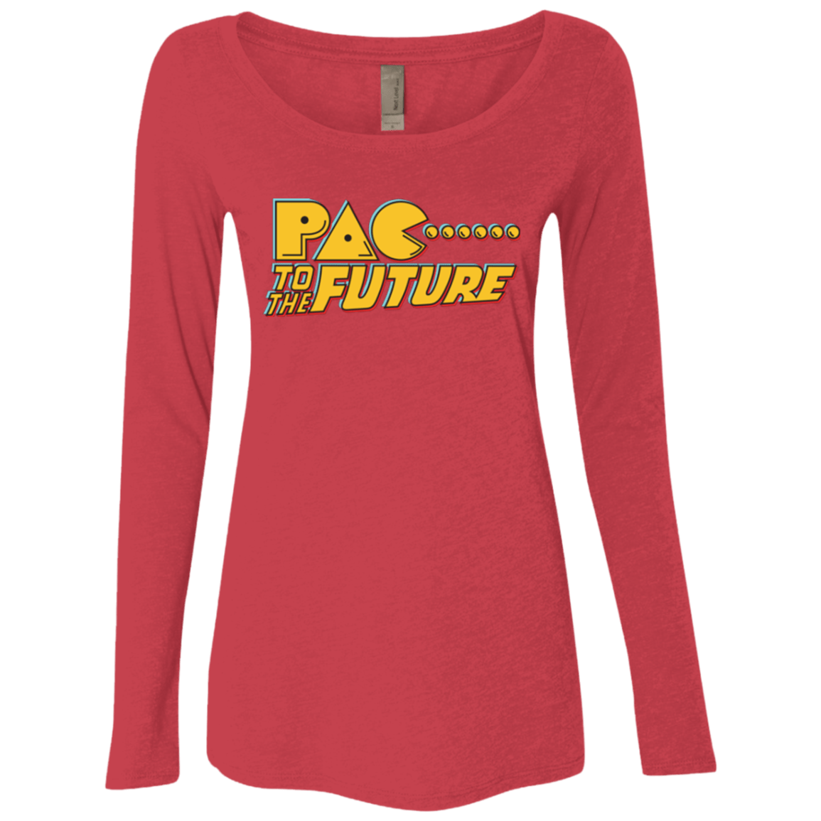 T-Shirts Vintage Red / Small Pac to the Future Women's Triblend Long Sleeve Shirt