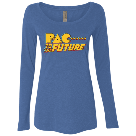 T-Shirts Vintage Royal / Small Pac to the Future Women's Triblend Long Sleeve Shirt