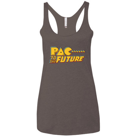 T-Shirts Macchiato / X-Small Pac to the Future Women's Triblend Racerback Tank
