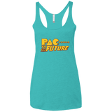 T-Shirts Tahiti Blue / X-Small Pac to the Future Women's Triblend Racerback Tank