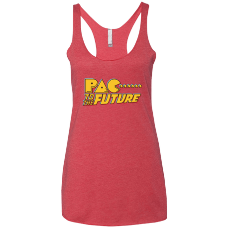 T-Shirts Vintage Red / X-Small Pac to the Future Women's Triblend Racerback Tank
