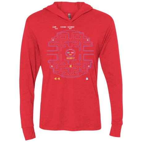 T-Shirts Vintage Red / X-Small Pac Wars Triblend Long Sleeve Hoodie Tee