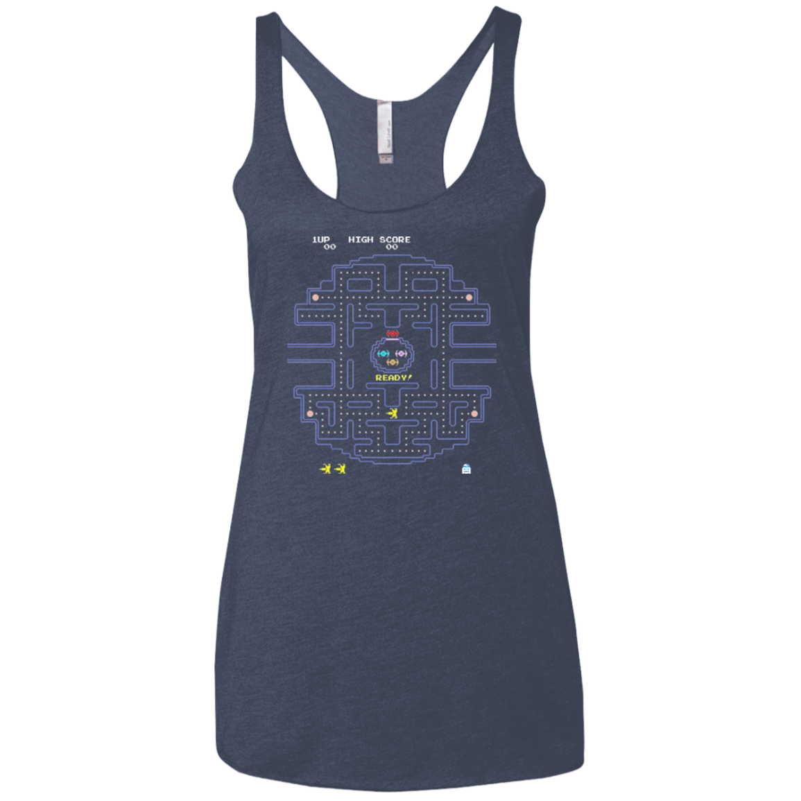 T-Shirts Vintage Navy / X-Small Pac Wars Women's Triblend Racerback Tank