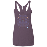 T-Shirts Vintage Purple / X-Small Pac Wars Women's Triblend Racerback Tank