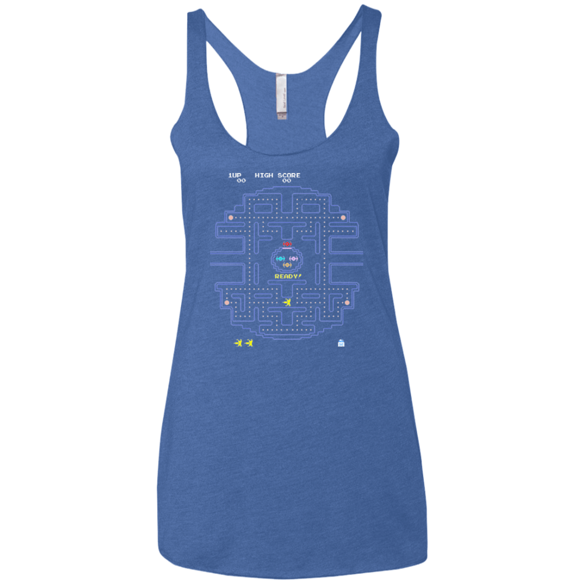 T-Shirts Vintage Royal / X-Small Pac Wars Women's Triblend Racerback Tank
