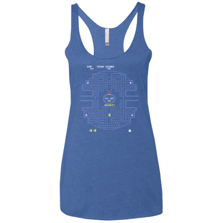 T-Shirts Vintage Royal / X-Small Pac Wars Women's Triblend Racerback Tank